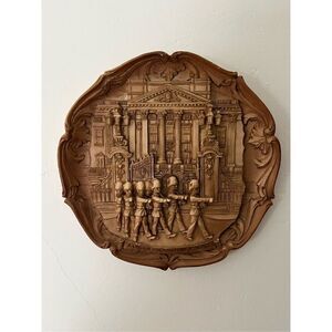 Vintage Hard Ceramic Buckingham Palace Changing of the Guard Wall Plaque